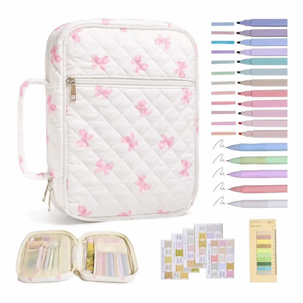New Floral Design Bible Cover Case Zipper Pocket Handle Storage Bags Bible Cover Bag Prayer