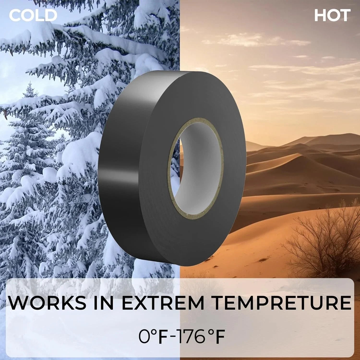 2/5/10pcs Black Electrical Insulating PVC Tape Heat Resistant Self-Adhesive Electric Wire Protection Tape for Electrical Safety