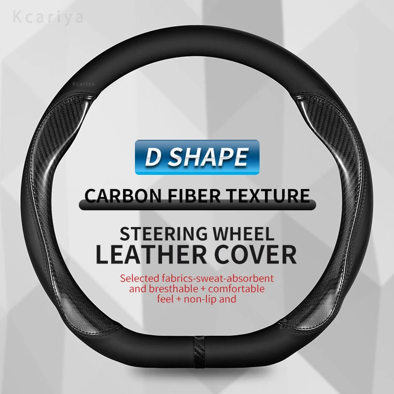 Car Steering Wheel Cover for Mercedes A B C E R V CLASS CLA GLC GLK ML SLK VITO W123 W124 W203 W204 W176 W177 W212 W213 W221 245