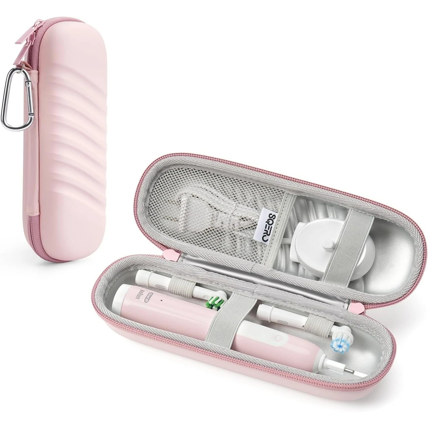 Electric Toothbrush Case for Oral-B Pro/iO/Philips Sonicare, Waterproof Traveling Storage Bag with Mesh Pocket Covers Protection