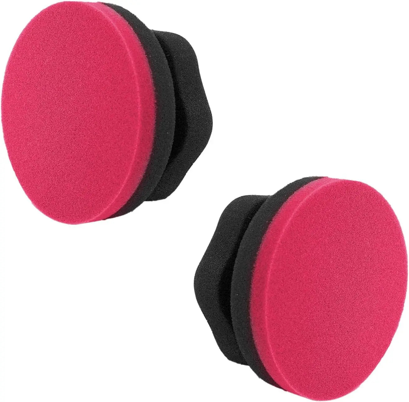2 Pieces Tire Dressing Applicator Washable 4 Inch Car Detailing Foam Sponge Flat /Wave for No Mess Tire Detailing Supplies