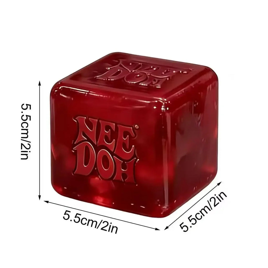 New Nee Doh Nice Cube Sensory Soft Soothing Stress Toy Soft Squeeze Fidget Office Anxiety Relieving Toy