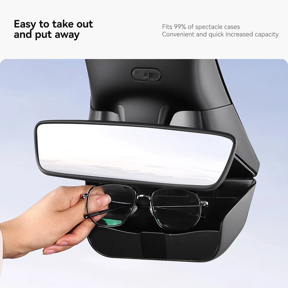 YZ for Tesla model Y/YL  juniper 2025-2026 car glasses case sunglasses holder Internal flocking rearview glasses Storage Box