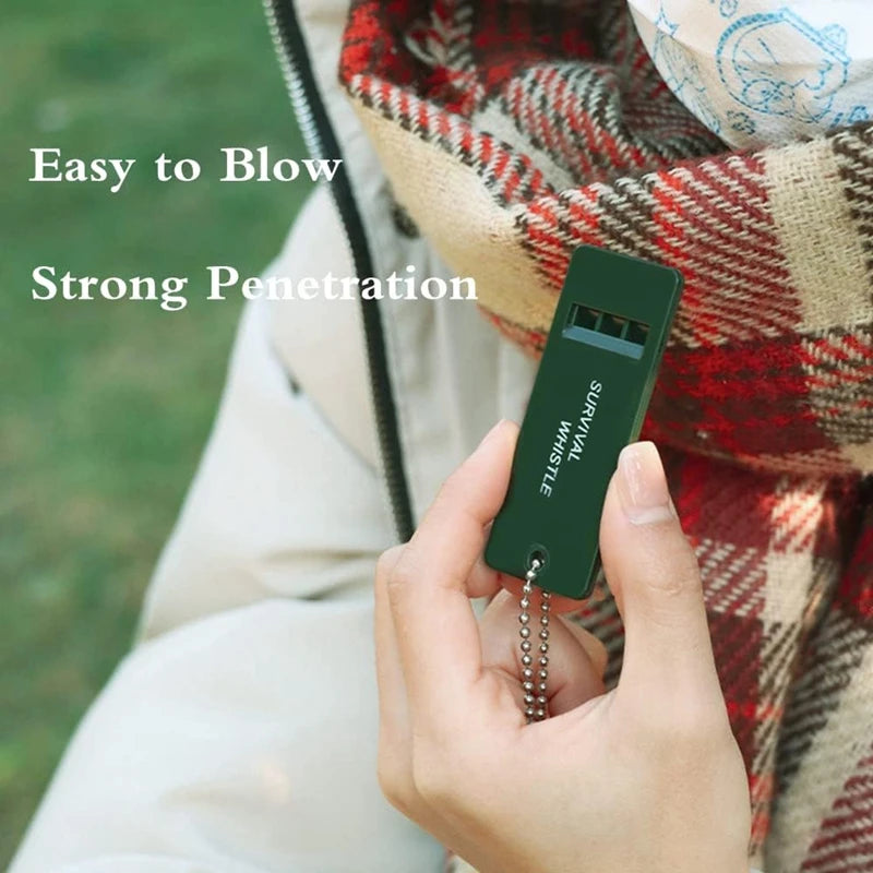 10/5/3/1PC 3-Frequency Whistle High Decibel Survival Portable Outdoor Multiple Audio Whistle Camping Emergency Hiking EDC Tools