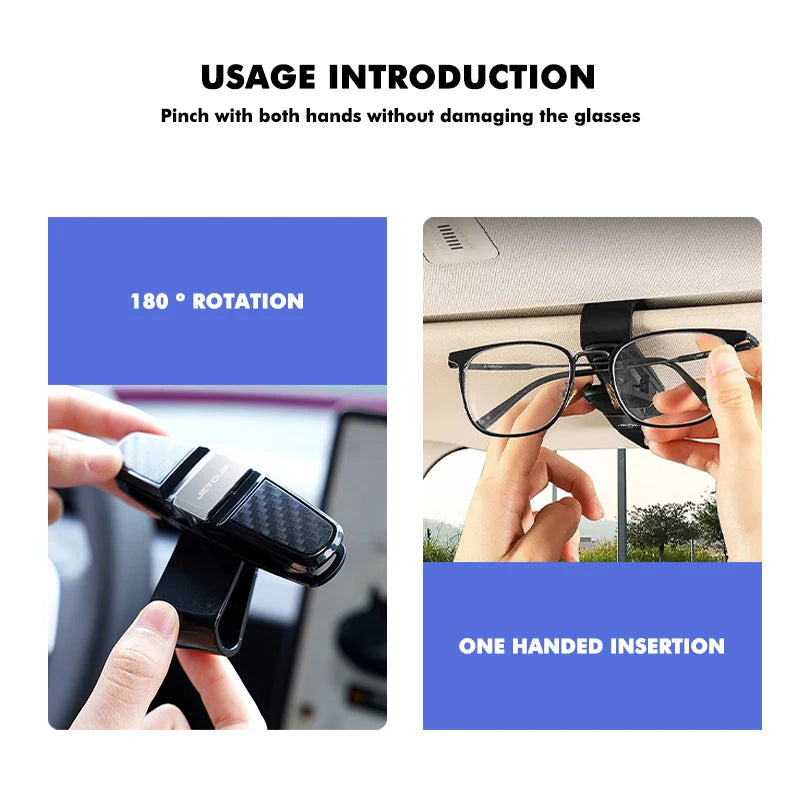 Car Sun Visor Sunglasses Carbon Fiber Glasses Holder Clip For Jetour X70 X70SM X90 X95 DASHING i-DM T2 T3 Traveler‌ C-DM
