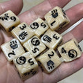 10 Pcs/Set 16mm Polyhedral Dice Set D6 for Dnd TRPG RPG Cthulhu COC Game of Thrones Dices Table Board Game Number Dice Kit