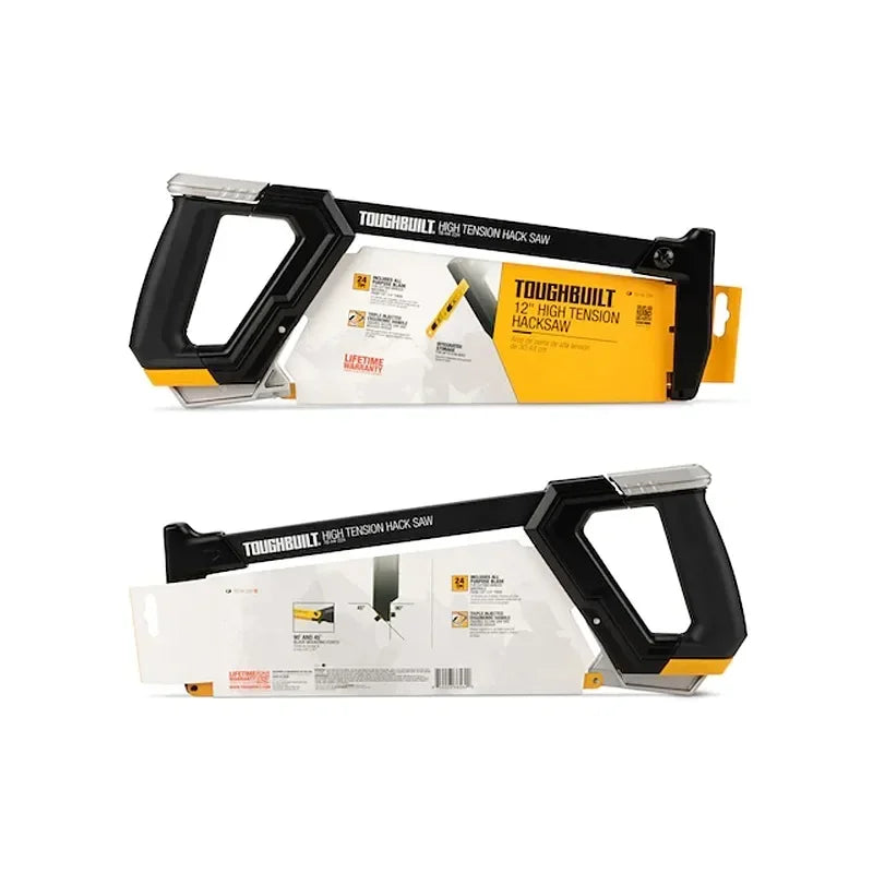 ToughBuilt TB-H4-22H 12in High Tension Hacksaw Hand Tools Accessories Construction Renovation Tools