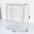 Acrylic Figures Desktop Storage Box Organizer Doll Storage Display Clear Plastic Dustproof Large Capacity Figure Display Cabinet