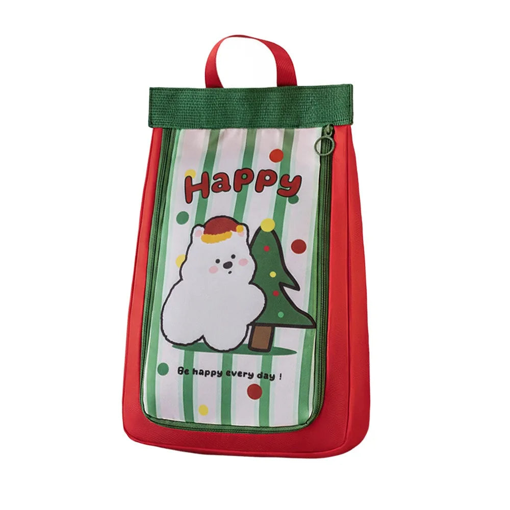 Convenient Double Layer Shoe Bag Cartoon Animal Separate Shoe Storage Bag Handheld Waterproof Travel Shoe Bag Shoe Protection