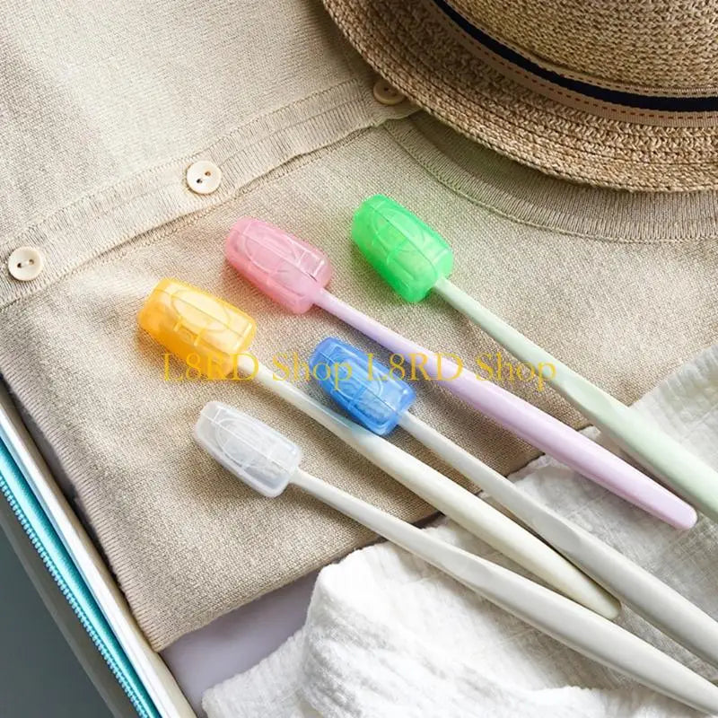 L8RD 50 Pack Colorful Plastic Toothbrush Head Protectors Travel Dental Hygienes Caps