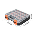 Double Side Tools Box Organizer Tool Storage Box Multifunctional Portable Tool Box Toolbox Container for Screws Nuts Small Parts