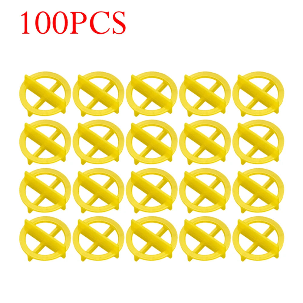 100Pcs Ceramic Tile Leveling System Spacers Clips Wedge For Tiling Fixing Floor Wall Gap Leveling System Construction Tool