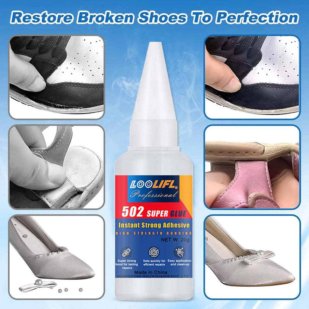 LOOLIFL-502/20g instant-drying adhesive three-second setting super adhesive transparent and seamless repair