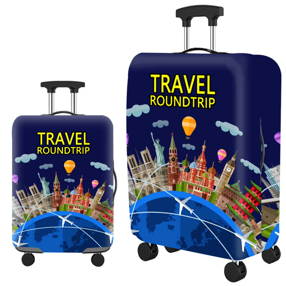 Popular Luggage Protective Cover Elastic Cloth Thickened Dust-proof Trolley Suitcase Cover Travel Accessories For 18-30Inch Case