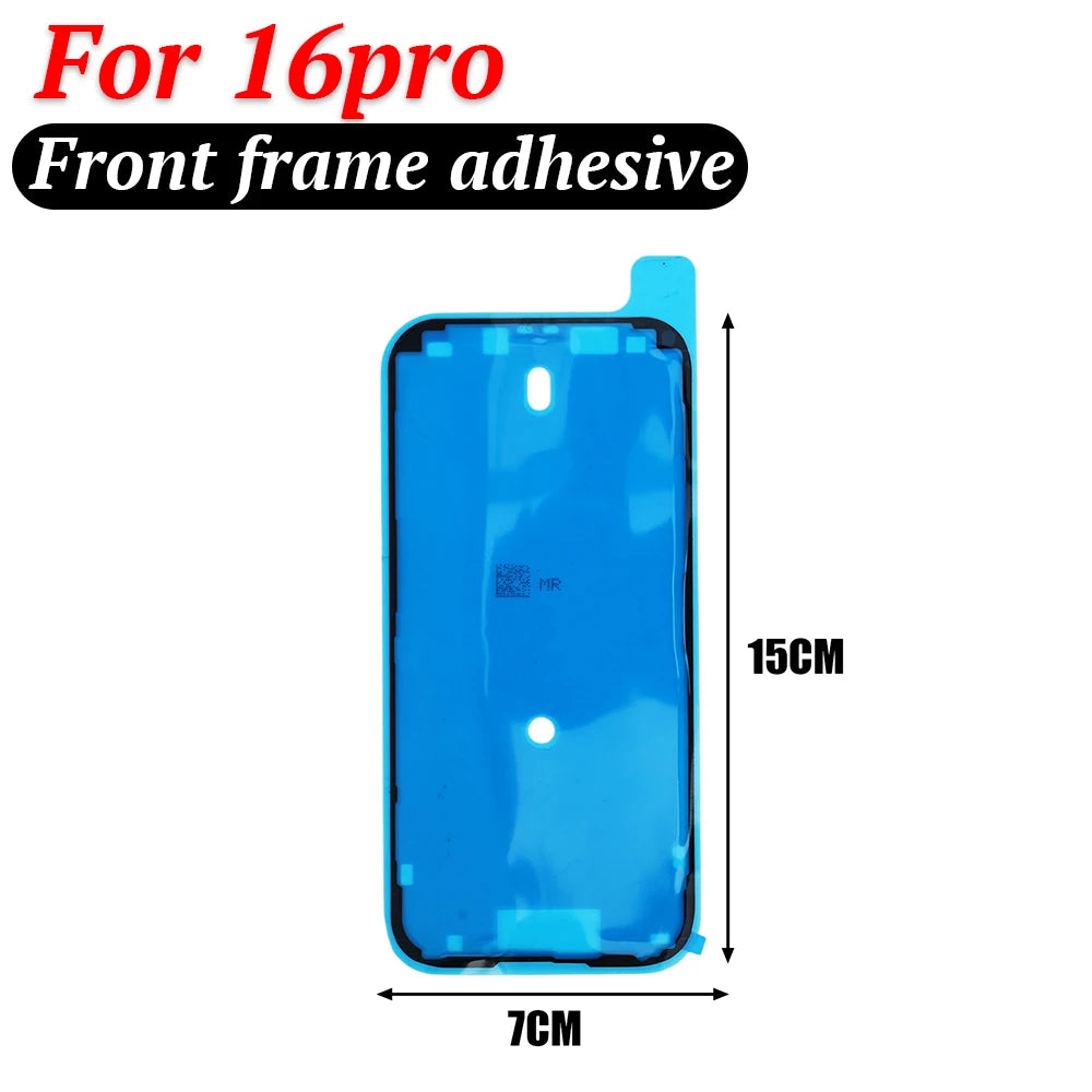 1-10pack Back Cover Adhesive Sticker for IPhone 16 Pro 16pro Max LCD Screen Front Frame Waterproof Seal Tape Glue Repair Parts