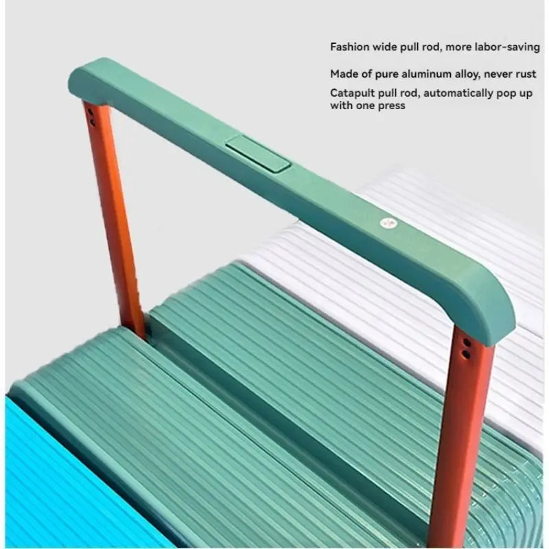 Wide pull suitcase, women's pull suitcase, men's travel suitcase, checked in box, 20 inches 24 inches boarding case, checked in