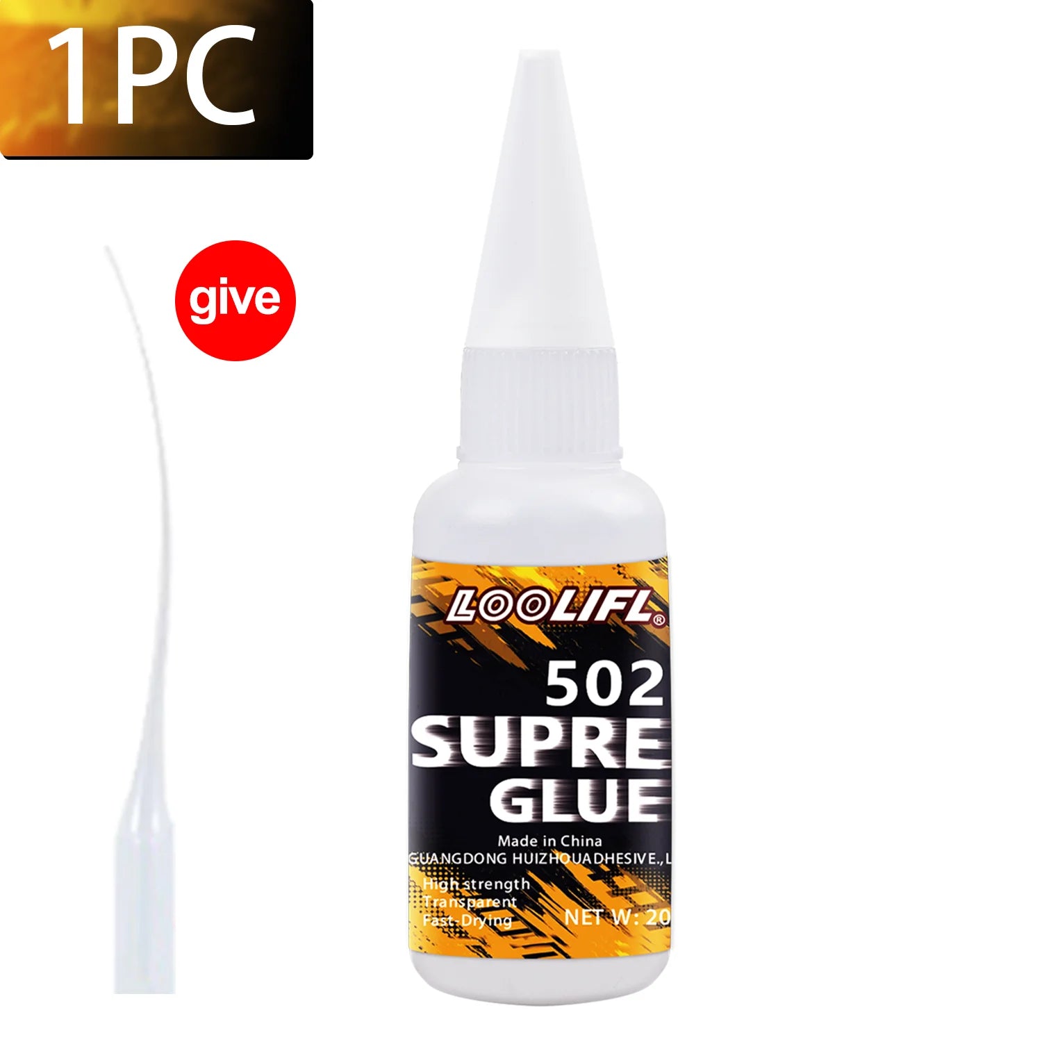 LOOLIFL1-7pcs Quick-drying 502 Super Glue Instant Cyanoacrylate Adhesive Leather Rubber Wood Metal Strong Bond Liquid Glue Tool