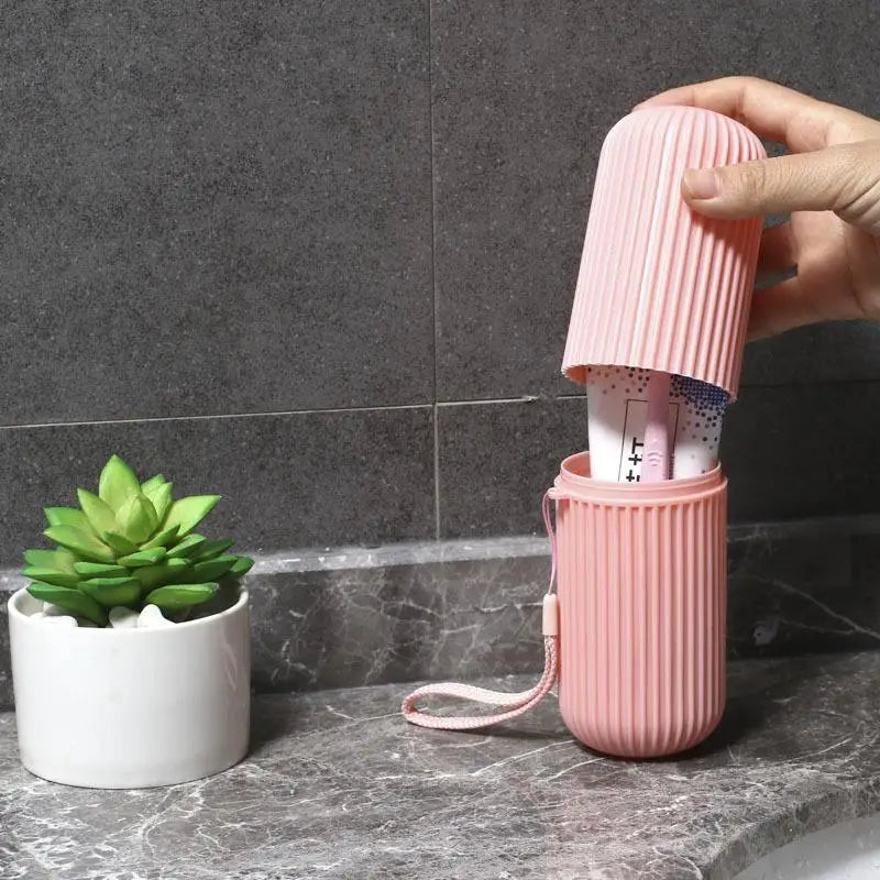 Travel Toothbrush Box Large Capacity Toothbrush Toothpaste Organizer Portable Toothbrush Storage Box Business Travel Essential