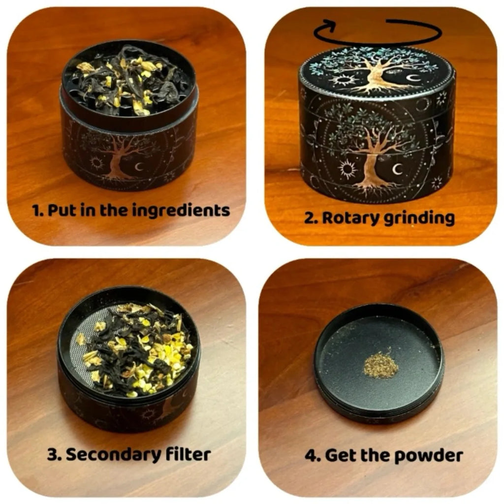 2 Inch 5cm Golf Ball 3 Layer Zinc Alloy Herb Grinder Pollen Catcher Cleaning Brush Magnetic Closure Manual Smoking Tool Gift