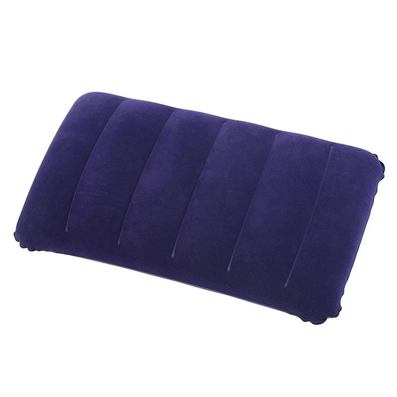 Flocking Inflatable Portable Neck Pillow That Can Be Stored And Self Filled Suitable For Outdoor Travel Business Trips camping