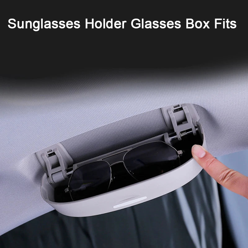 Car Sunglasses Holder Sun Glasses Box Eyeglasses Case for BMW X1 X2 X3 X5 F25 G05 F11 F20 I3 GT1 3 2 5 7 Series Mini Accessories