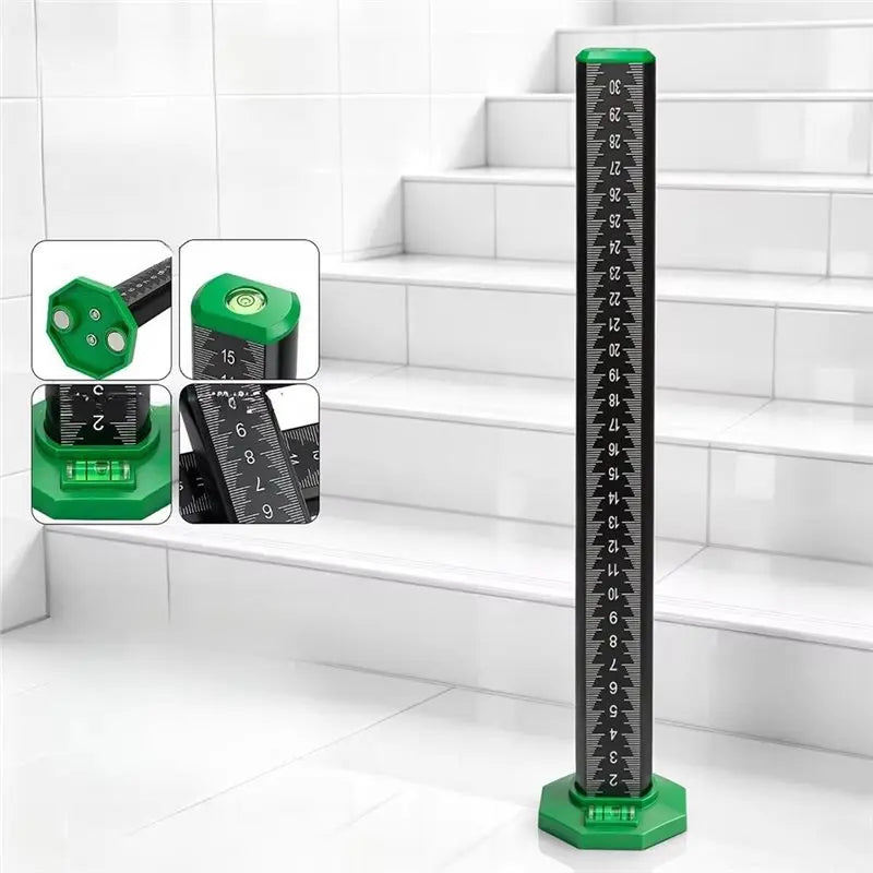 ABKW-Height Ruler 15/30Cm Magnetic Height Gauge Tile Leveling Measuring Tool Special For Household Use Contour Ruler 15Cm