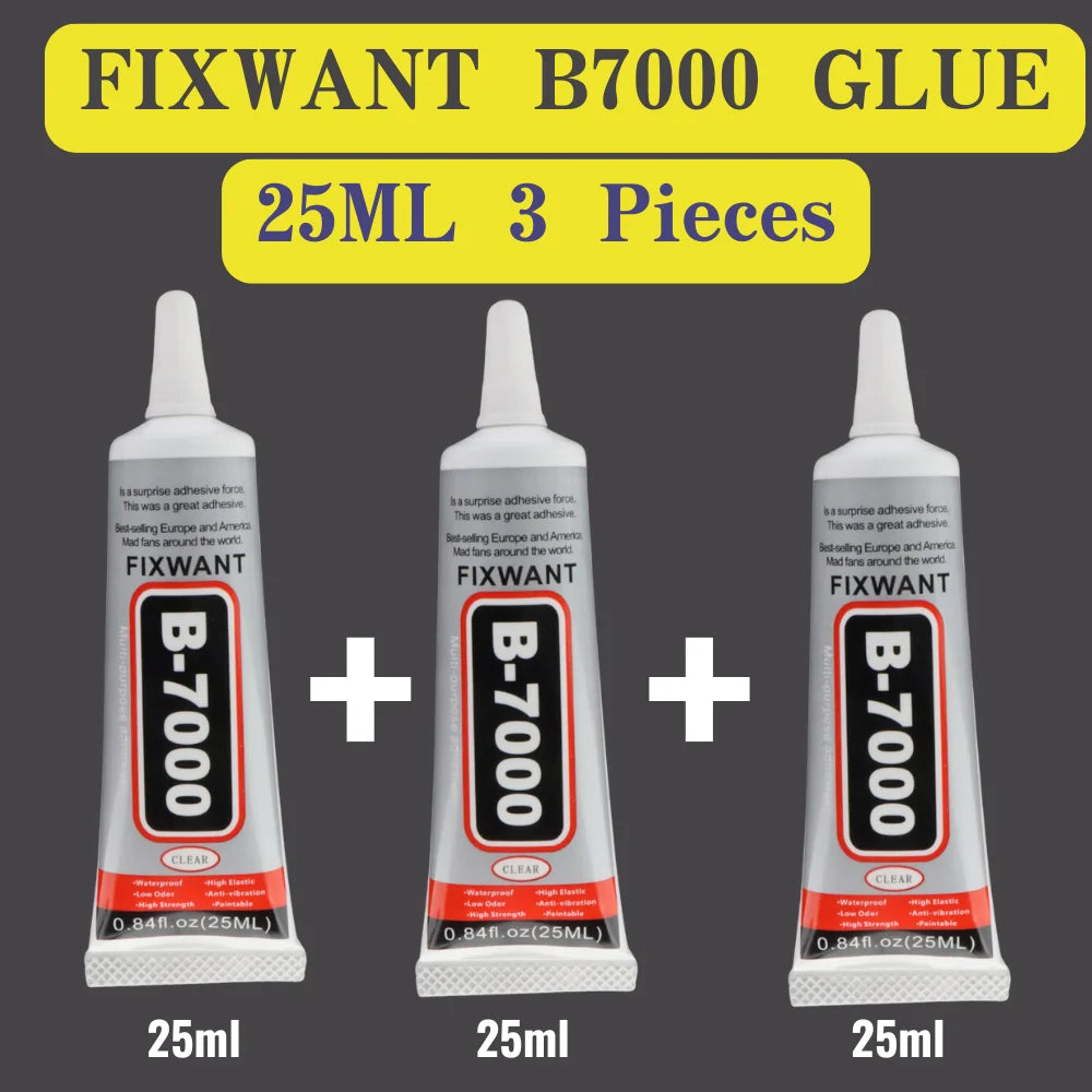 FIXWANT B-7000 Clear Phone Screen Repair Glue B7000 Universal Diamond DIY Adhesive With Precision Applicator 15/25/50/110ML
