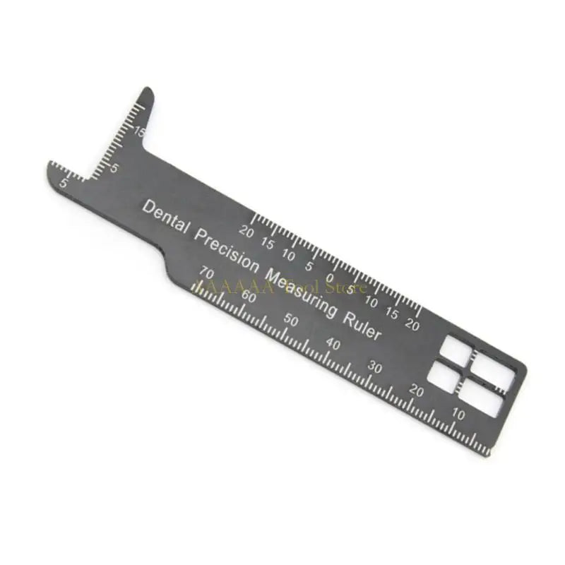 A2BE Aluminum Ruler Precisions Dental Tool Clear Scale for Exact Dental Measurements