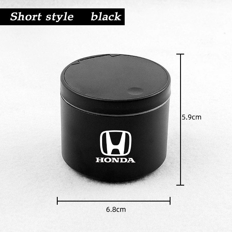 Portable Car Ashtray Cigarette Ash Holders Cup Car Decor For Honda Civic CRV Fit gp5 Jazz Veze Odyssey XR-V adv 350 Accessories