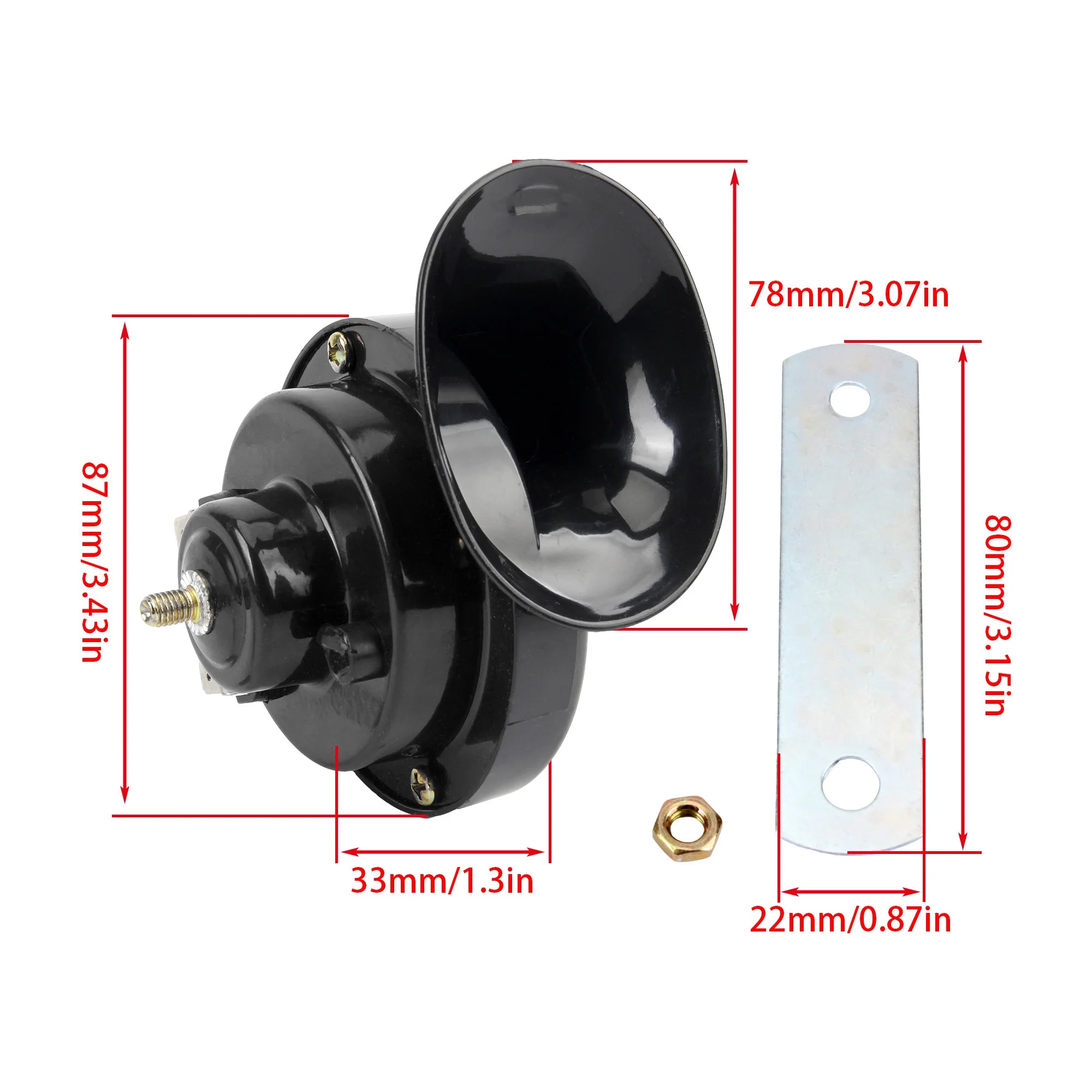 12V 24V Super Loud Motorcycle Horns Universal Waterproof Loudspeaker For Car Motorcycle Scooters Moped Cafe Racer ATV Dirt Bike