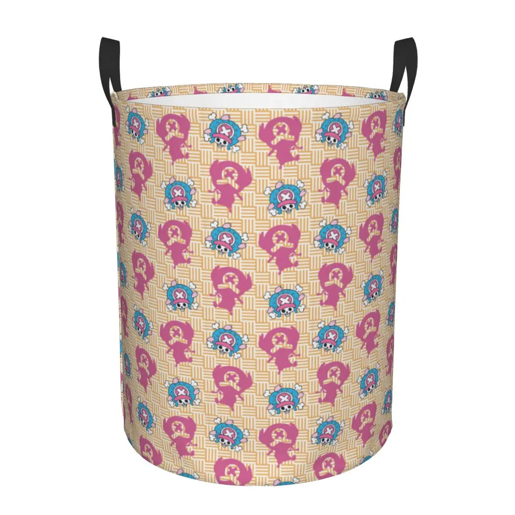 One Piece Tony Tony Chopper Laundry Basket Collapsible Anime Clothing Hamper Bathroom Organizer Storage Bins