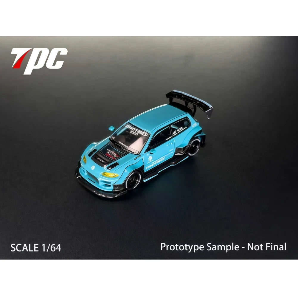 TPC 1:64 Kevmannz 1996 EG6 Hatchback Wide Body Diecast Model Car