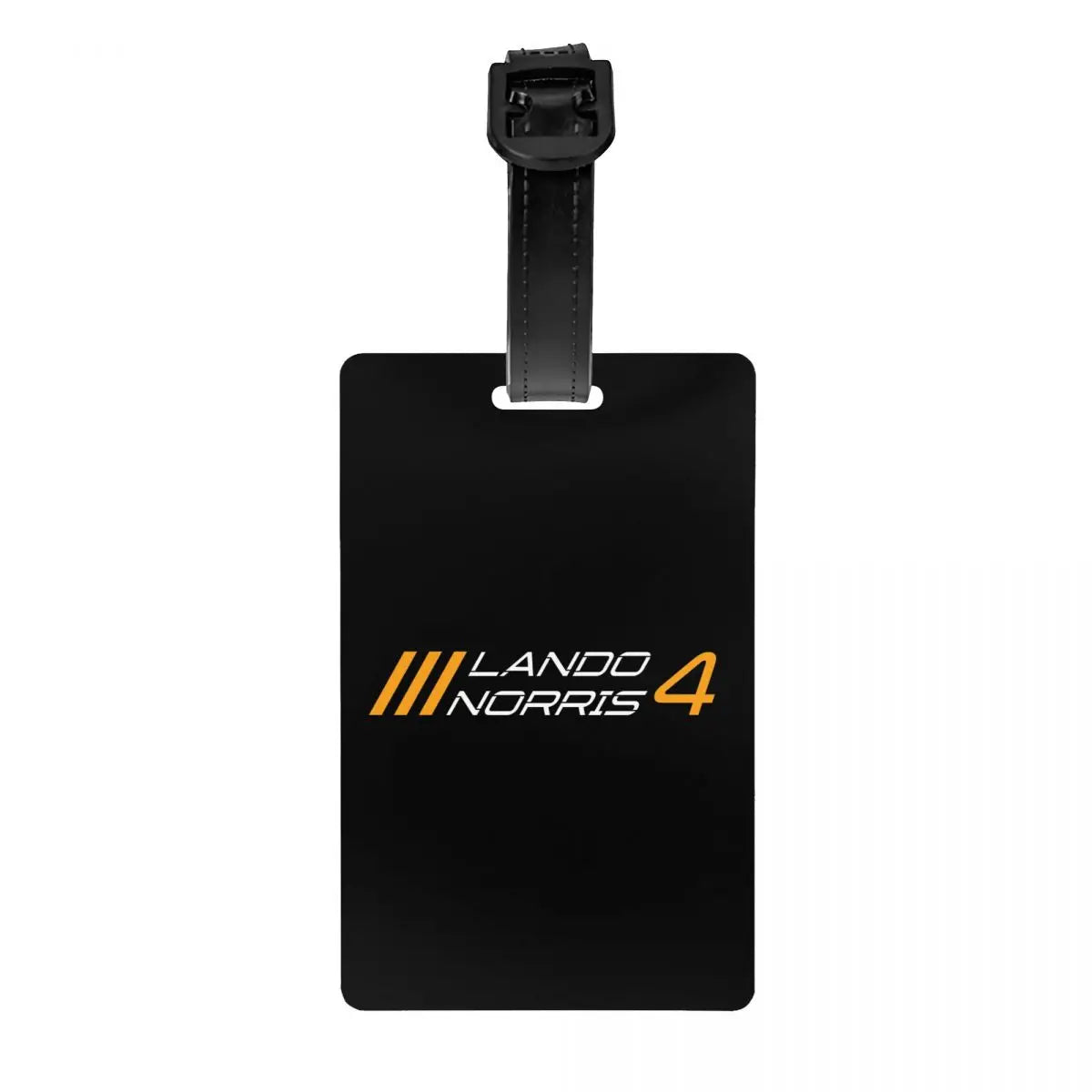 Custom L-Lando Norris Luggage Tag Privacy Protection Motorcycle Racing Baggage Tags Travel Bag Labels Suitcase