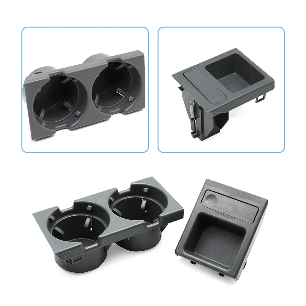 Car Front Center Console Drink Water Cup Holder Storage Tray Box For BMW 3 Series E46 1998-2006 323i 318i 320i 51168217953