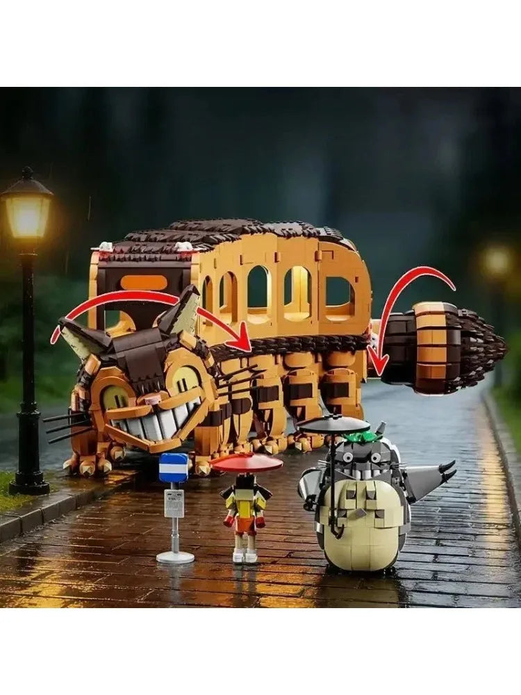 Animal Bones of Cat Car Models and Building Block Toys, Suitable for Adult Handmade Puzzle Activities and Holiday Gifts