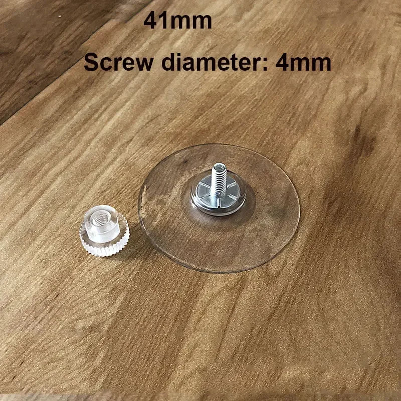 5Pcs Plastic Suction Cup Hooks PVC Sucker Pads Strong Adhesive Suction Holder with Screw Nut for Car Glass Bathroom Wall Door