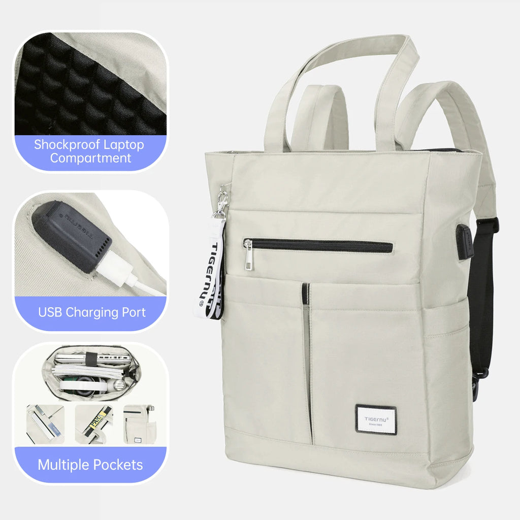 Tigernu Backpacks For Women 14 15.6inch Laptop Backpack Female Bag Women Shoulder Bags Girls Tote Bag Travel Backpacks
