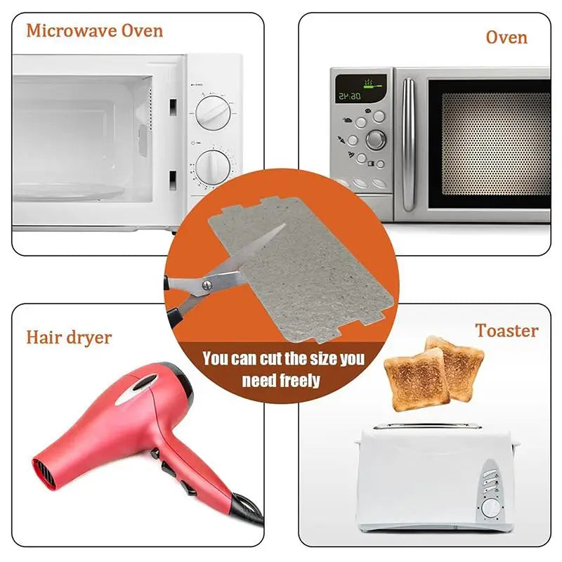 Microwave Oven Waveguide Mica Sheet Universal Cuttable Replacement Plate For Home Kitchen Repair Multiple Pack Option