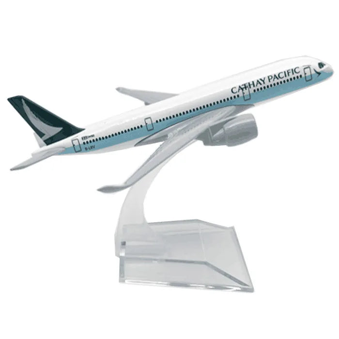16CM Airbus A350 Aircraft Model Alloy Metal Diecast Airplane Toy  Children Kids Gift A350 Series Miniature Plane for Collection