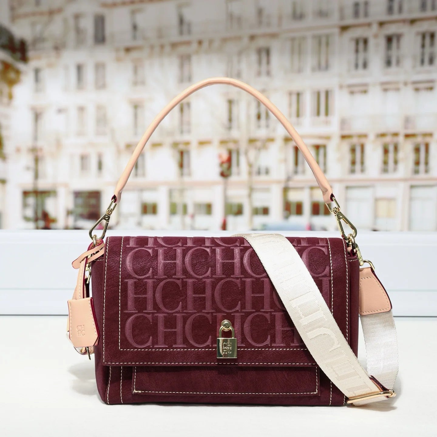 Women's new handbag light luxury high-end wide shoulder strap crossbody bag casual versatile handbag commuting shoulder bag