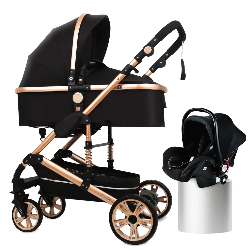 Baby stroller 3 in 1 stroller folding two-sided child four seasons kinderwagen baby carriage  high landscape Newborn Travelling
