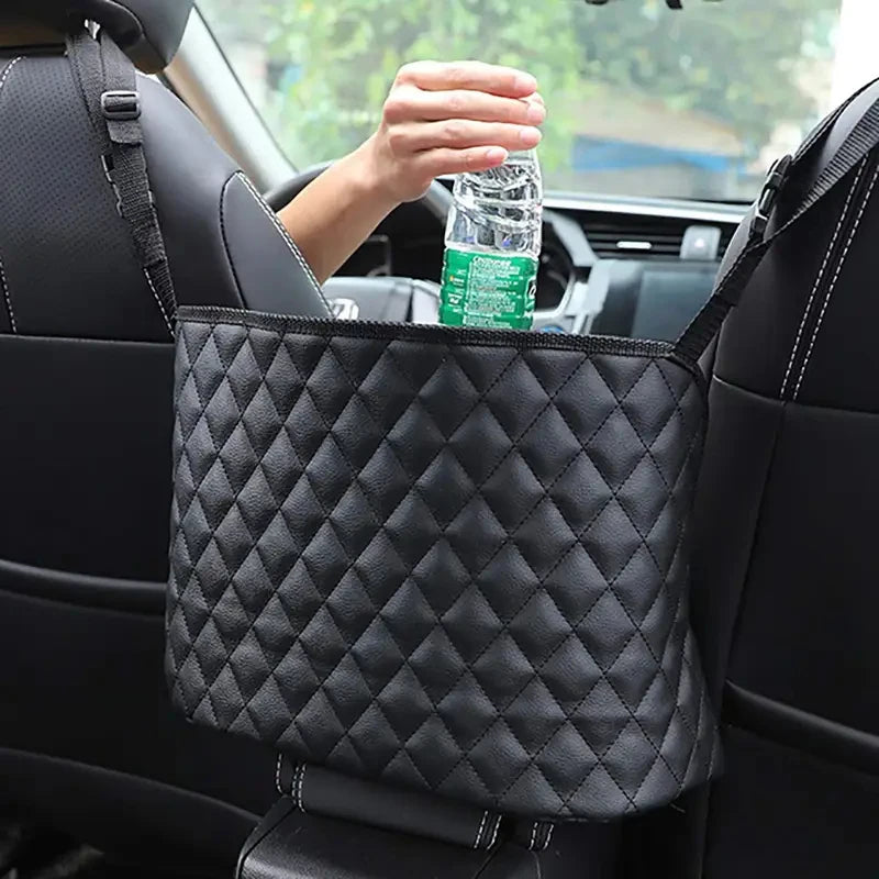 Large Capacity Car Front Seat Gap Hanging Storage Bag Adjustable Strap Travel Holder