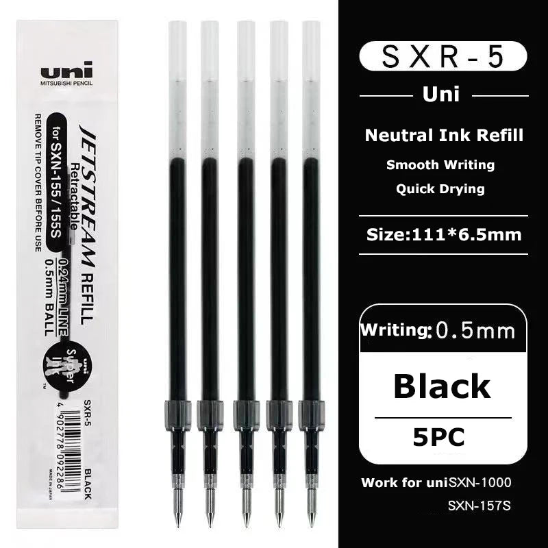 Uni Permanent Ballpoint Pen Jet Stream Anti-slip Cloudy Recycled Eco Shell Friction Super Smooth Ink Oil Pens Portable Supplies
