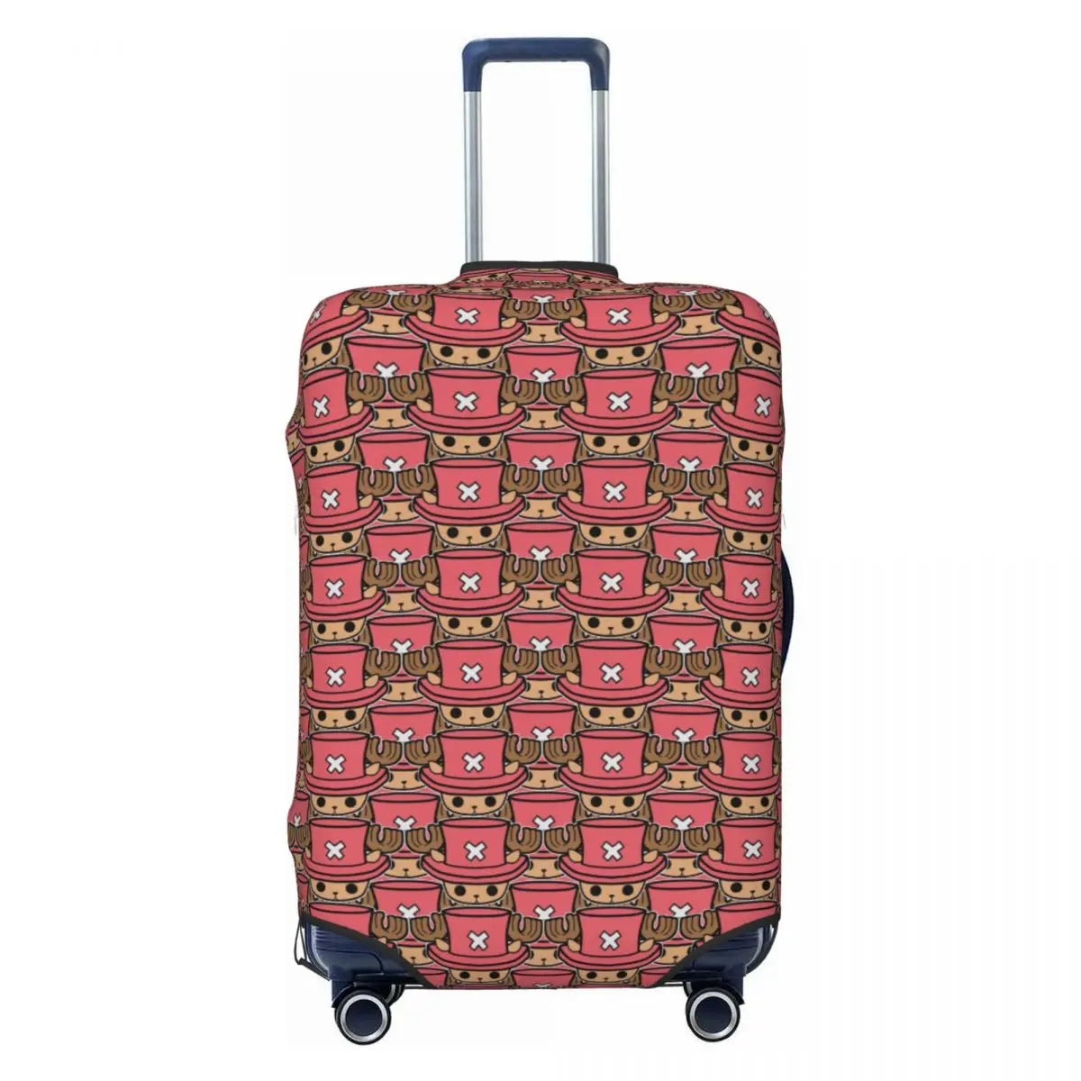 The Cheerful Pirate Flashing Victory Signs Suitcase Cover Flight Anime One Piece Elastic Luggage Case Cruise Trip Protection