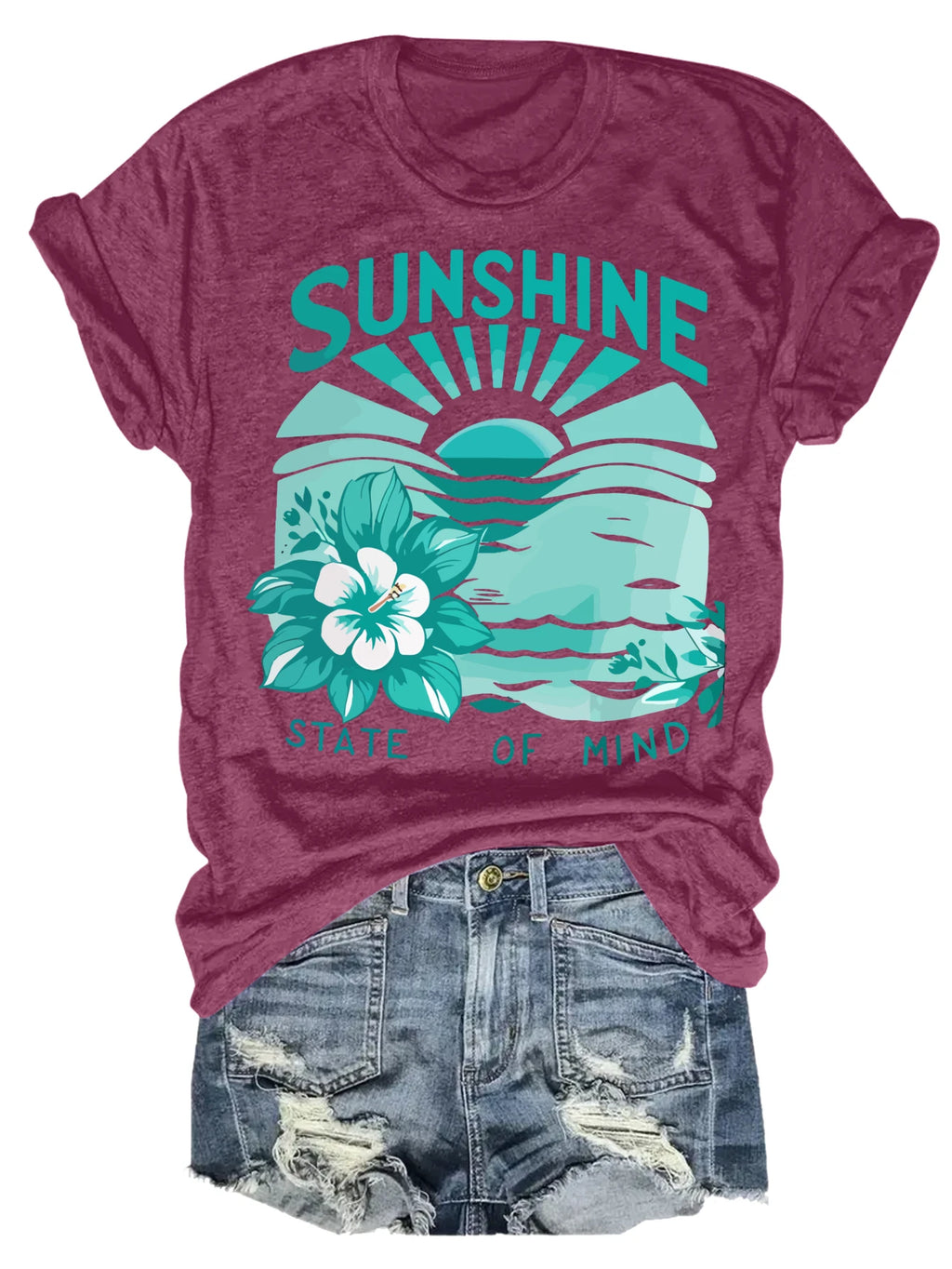 Women's plus size tank top Sunshine State Of Mind Flower Suitable for sports and daily wear womens clothes summer beach vacation