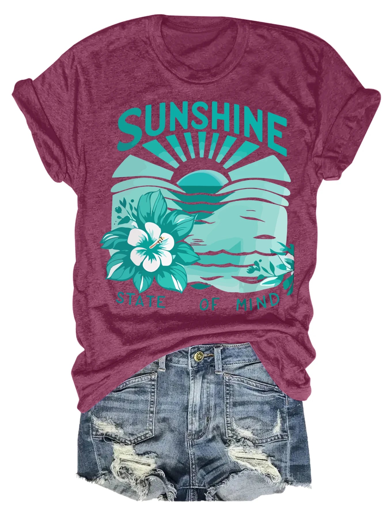 Women's plus size tank top Sunshine State Of Mind Flower Suitable for sports and daily wear womens clothes summer beach vacation