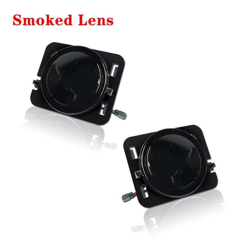 Car Front Bumper Side Marker LED Lights Assembly For Jeep Wrangler JK & JK Unlimited 2007-2018 Turn Signal Light Parking Light