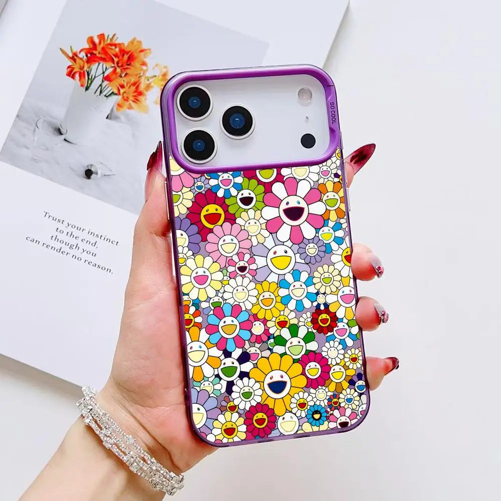 T-TakaShis M-MuraKAmis Phone Case For iPhone 17 16 15 14 13 12 11 Pro Max Air Matte Laser Aurora Shockproof Funda