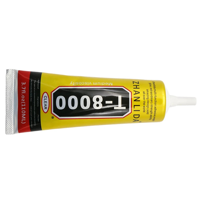 Zhanlida 110ml t8000 Clear Repair Phone Frame Screen Display Adhesive Electronic Components Glue With Precision Applicator Tip