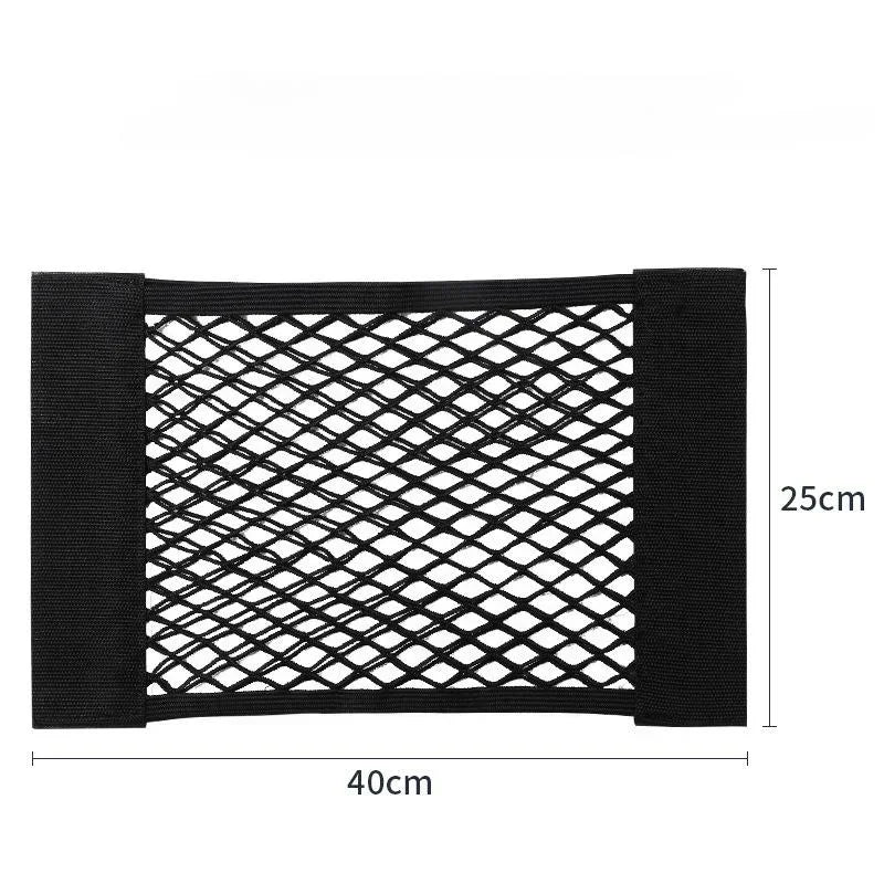 Car Trunk Double-layer Mesh Pocket Storage Mesh Bag Car Back Rear Trunk Organizer Vehicle Supplies